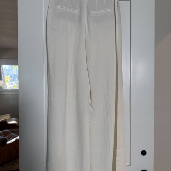 NWT Zara Linen Trousers - XS - White - Picture 4 of 6